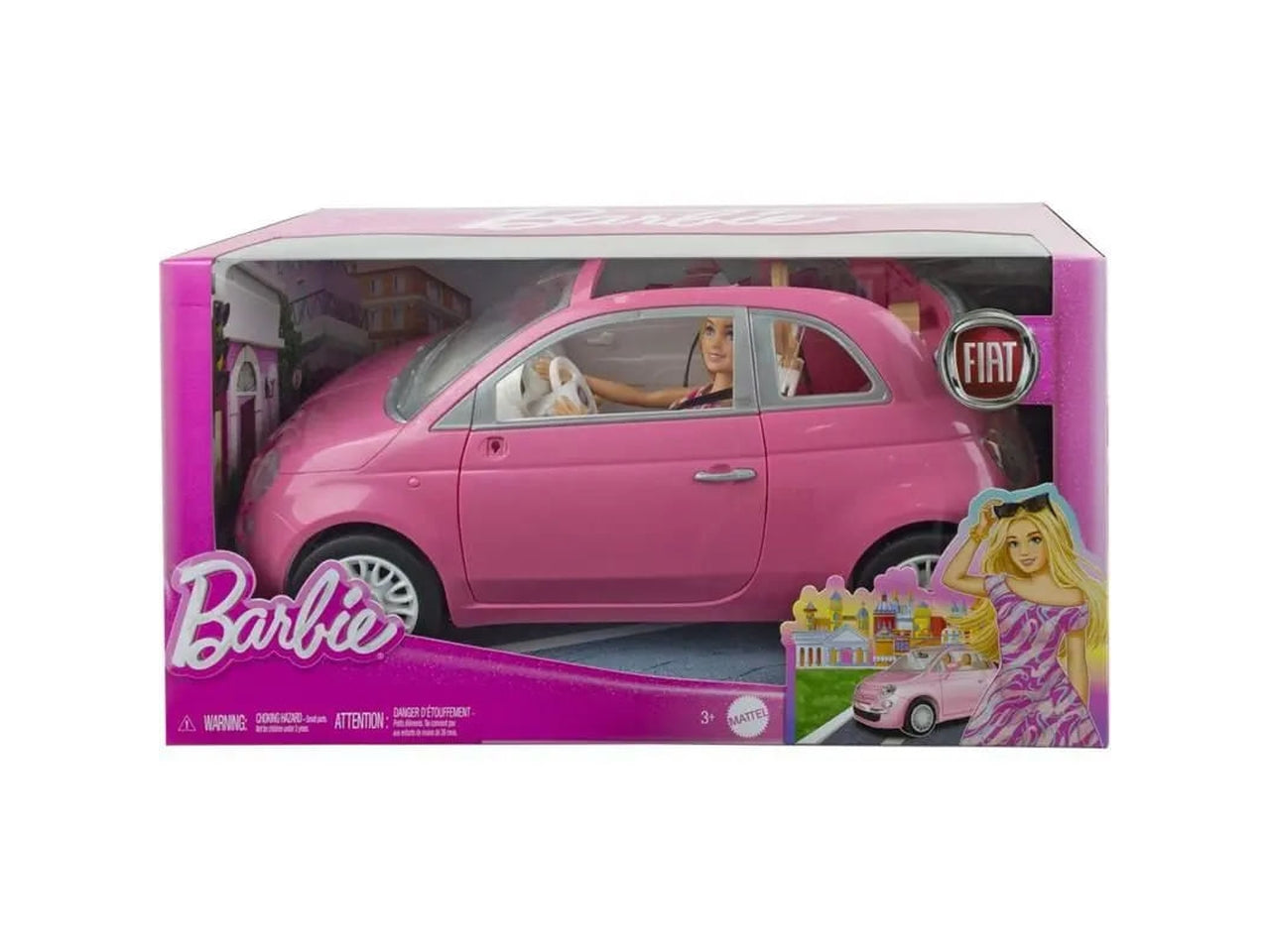 Playset Barbie con veicolo Fiat 500 | Mattel