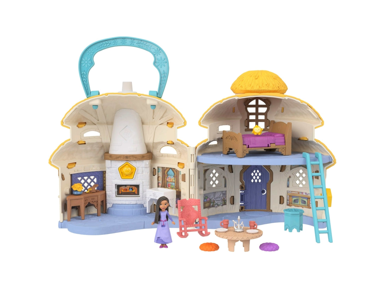 Casa di Asha Disney Wish con 15 accessori, per bambine dai 3+ anni, Mattel