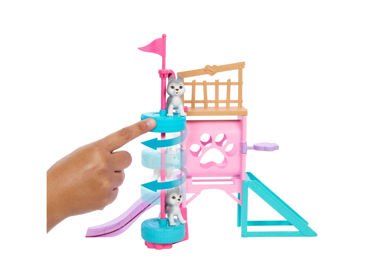 Barbie stacie centro cuccioli playset