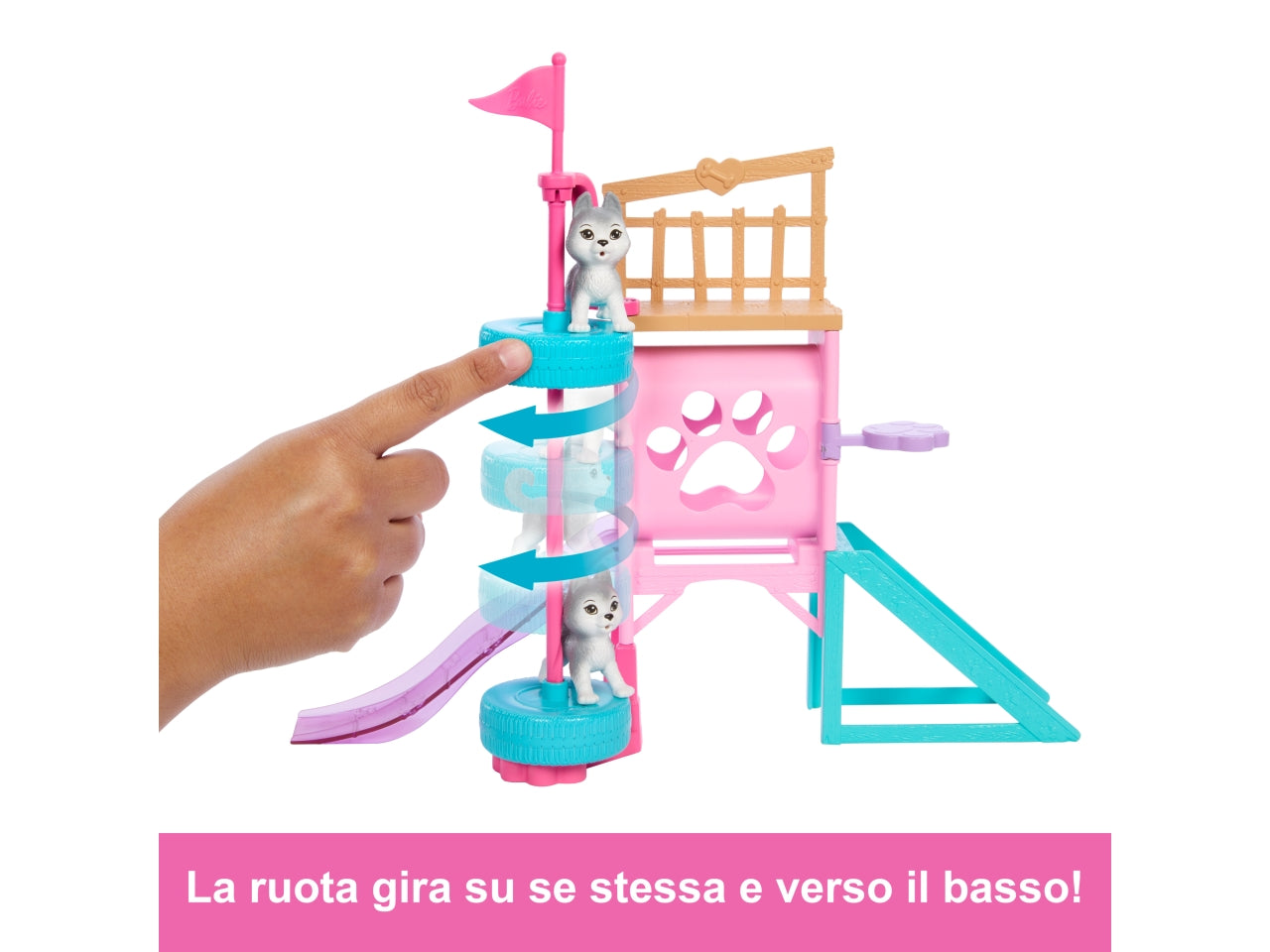 Barbie stacie centro cuccioli playset