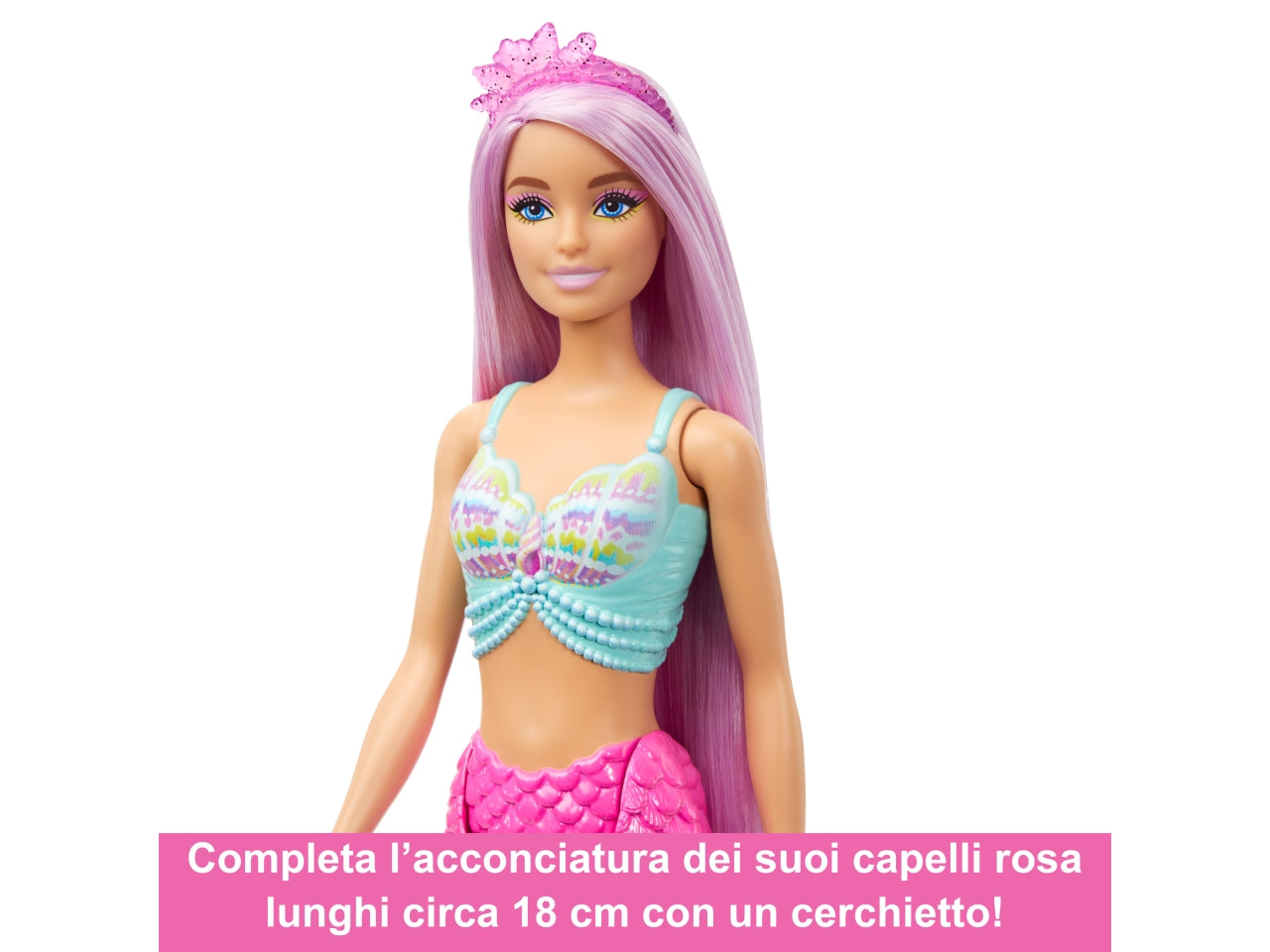 Barbie sirena capelli fantasia