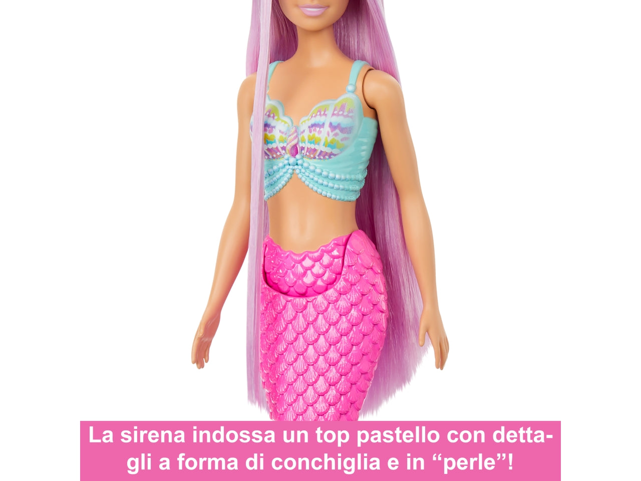 Barbie sirena capelli fantasia