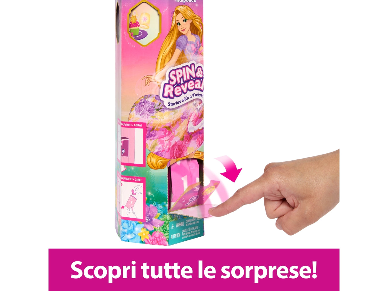 Principesse Disney Spin and Reveal, fashion dolls 3+ Mattel