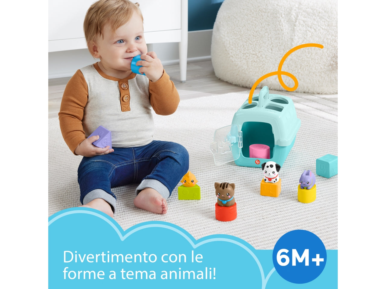 Trasportino Fisher-Price Cercaforme per Bambini dai 6 Mesi in Su - Mattel