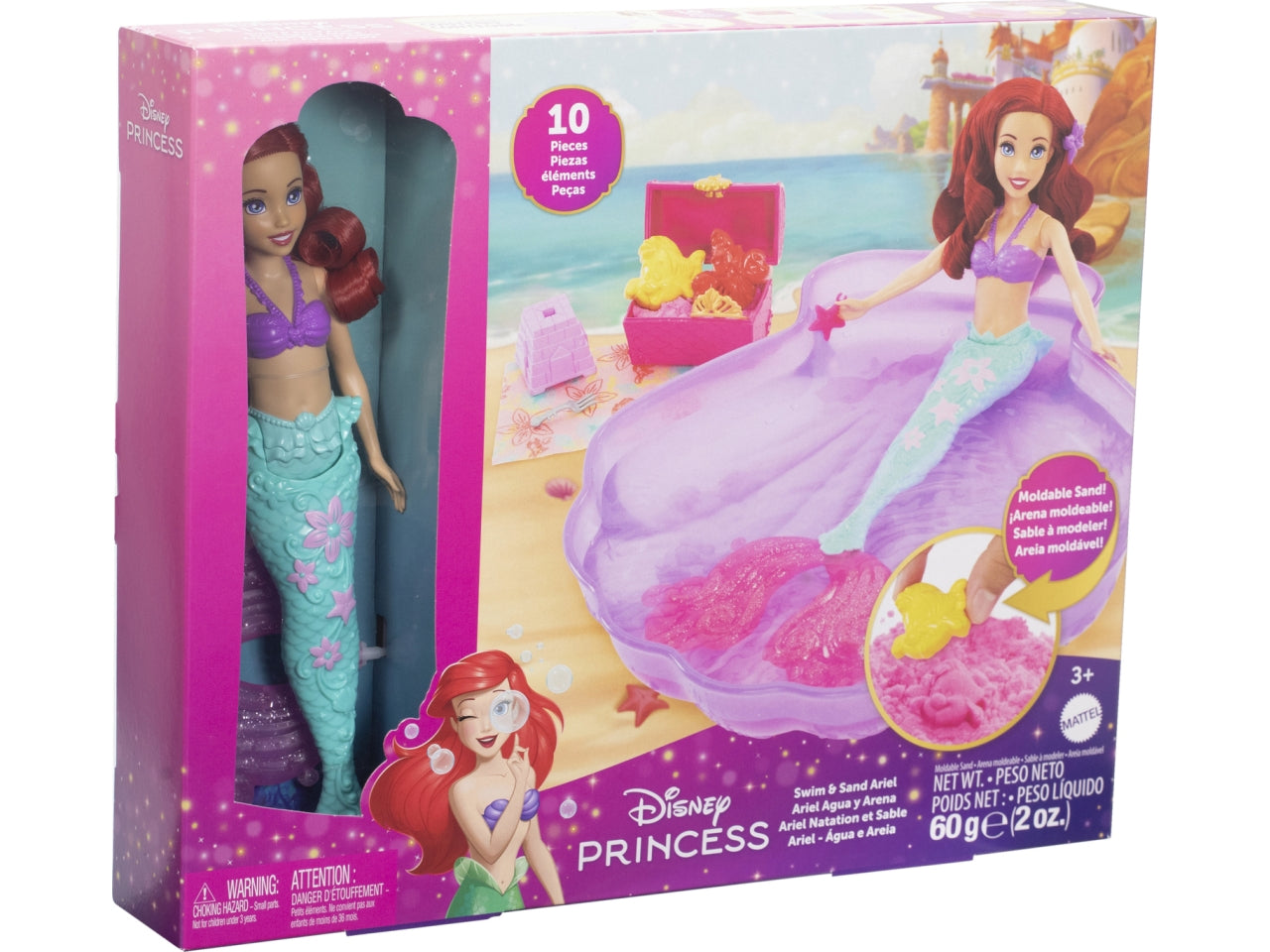 Bambola della Sirenetta Disney Princess Sand and Swim Ariel | Mattel