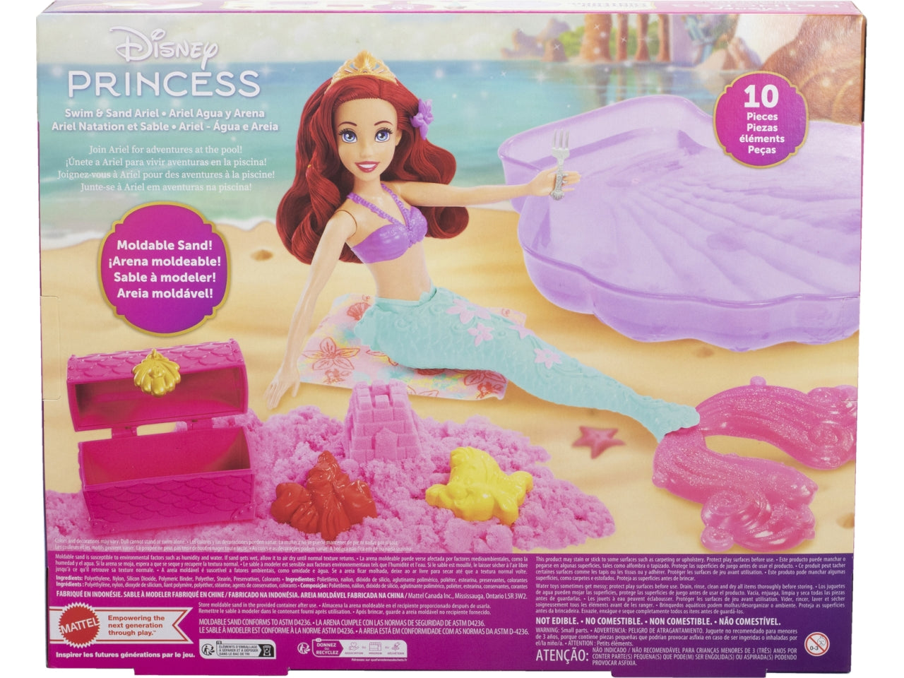 Bambola della Sirenetta Disney Princess Sand and Swim Ariel | Mattel