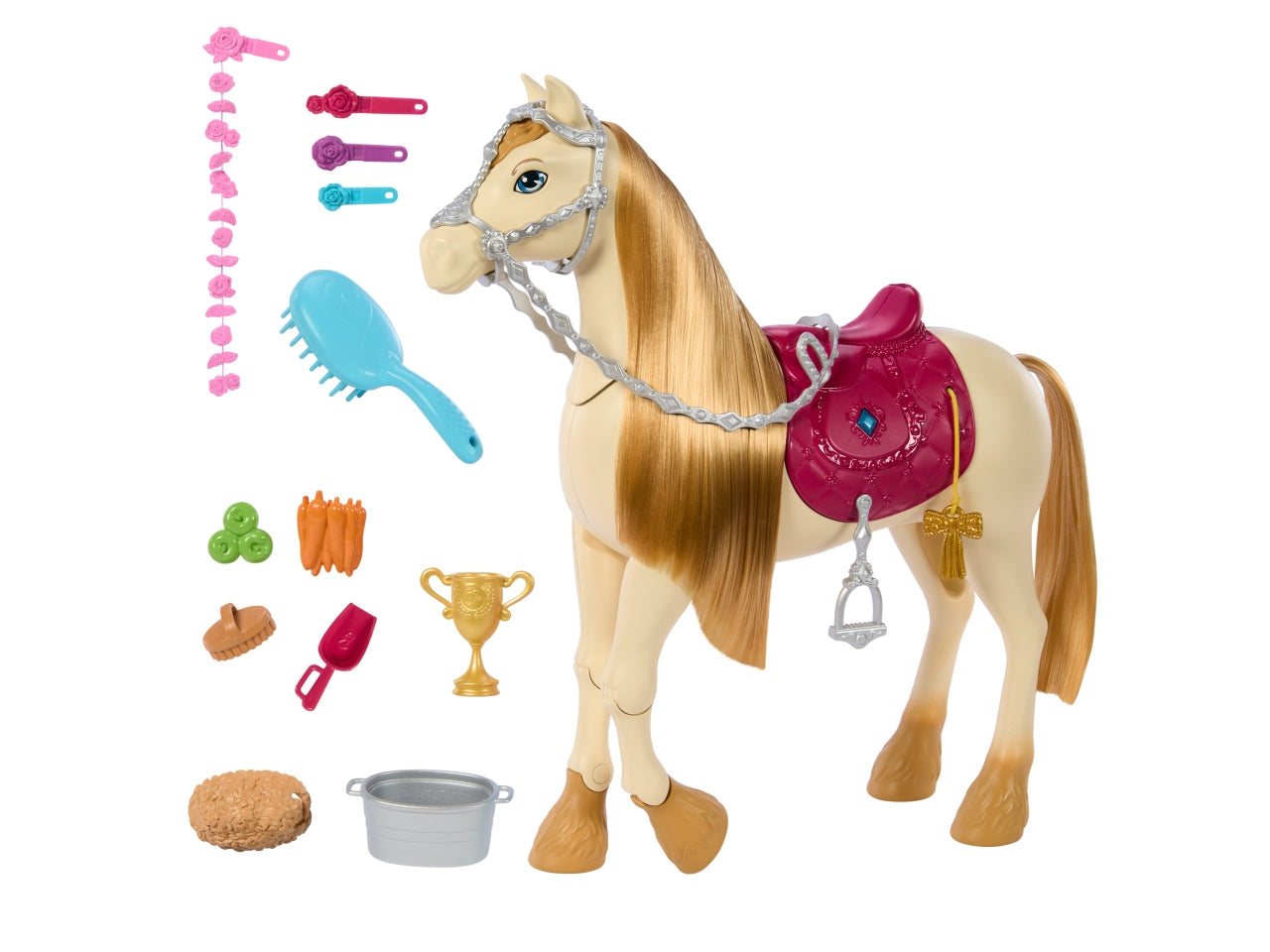 Barbie Mysteries Cavallo giocattolo interattivo con accessori 3+ Mattel