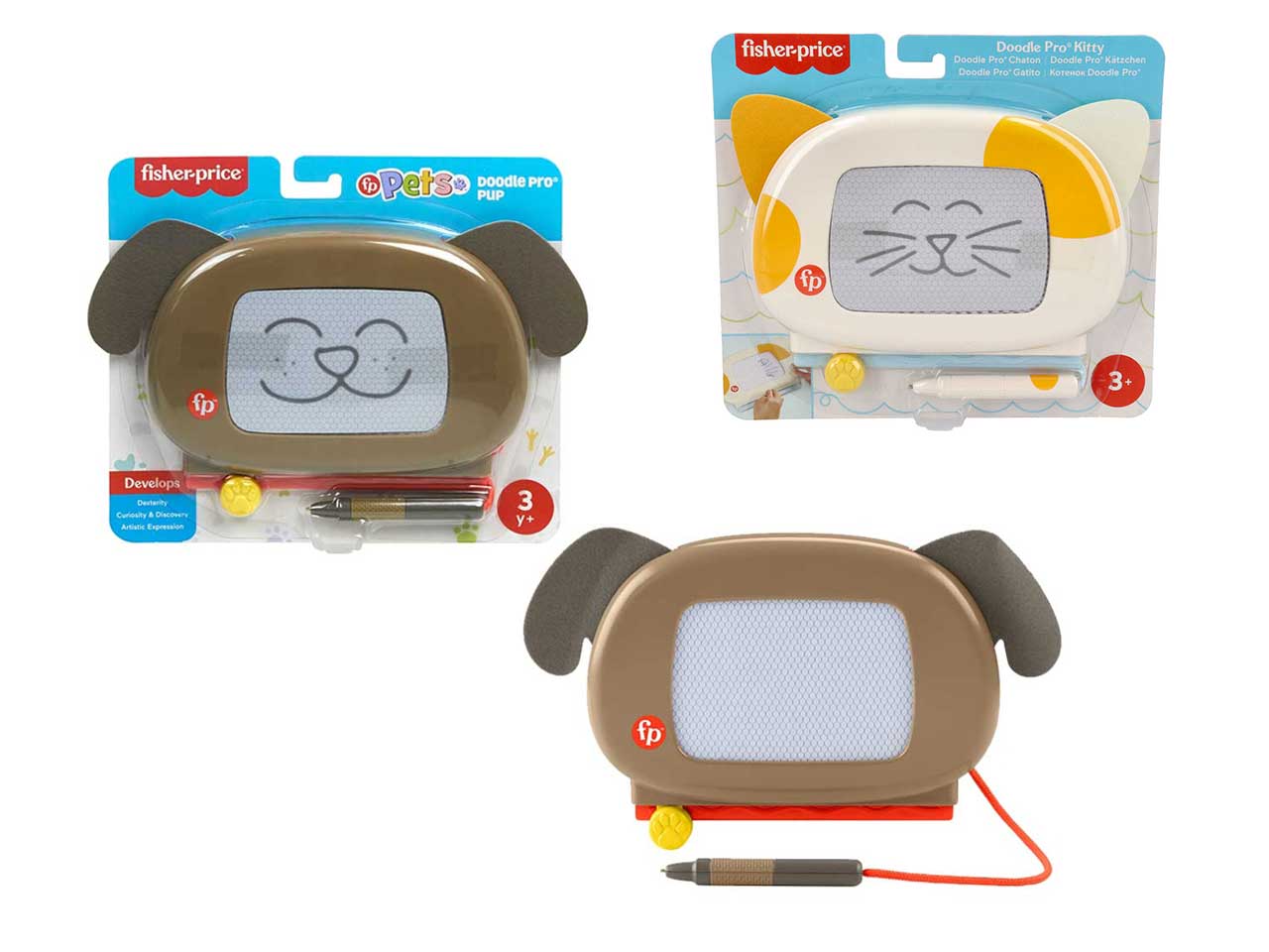 Lavagnetta magnetica per bambini a forma di animali 3+ Fisher-price