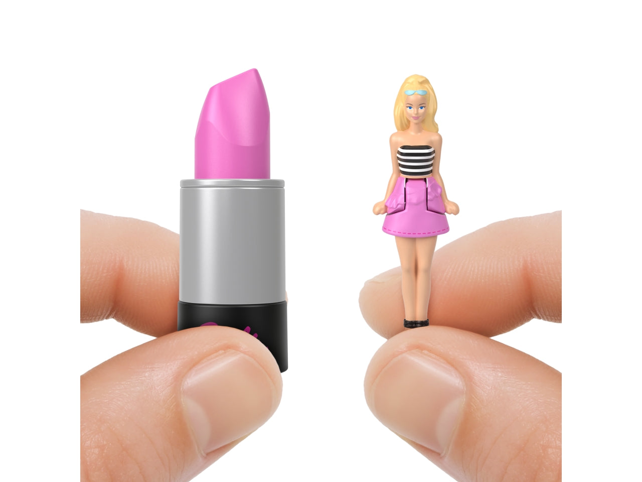 Barbie Mini barbieland fashionistas dolls, Rossetto con mini dolls a sopresa per bambine 4+  Mattel