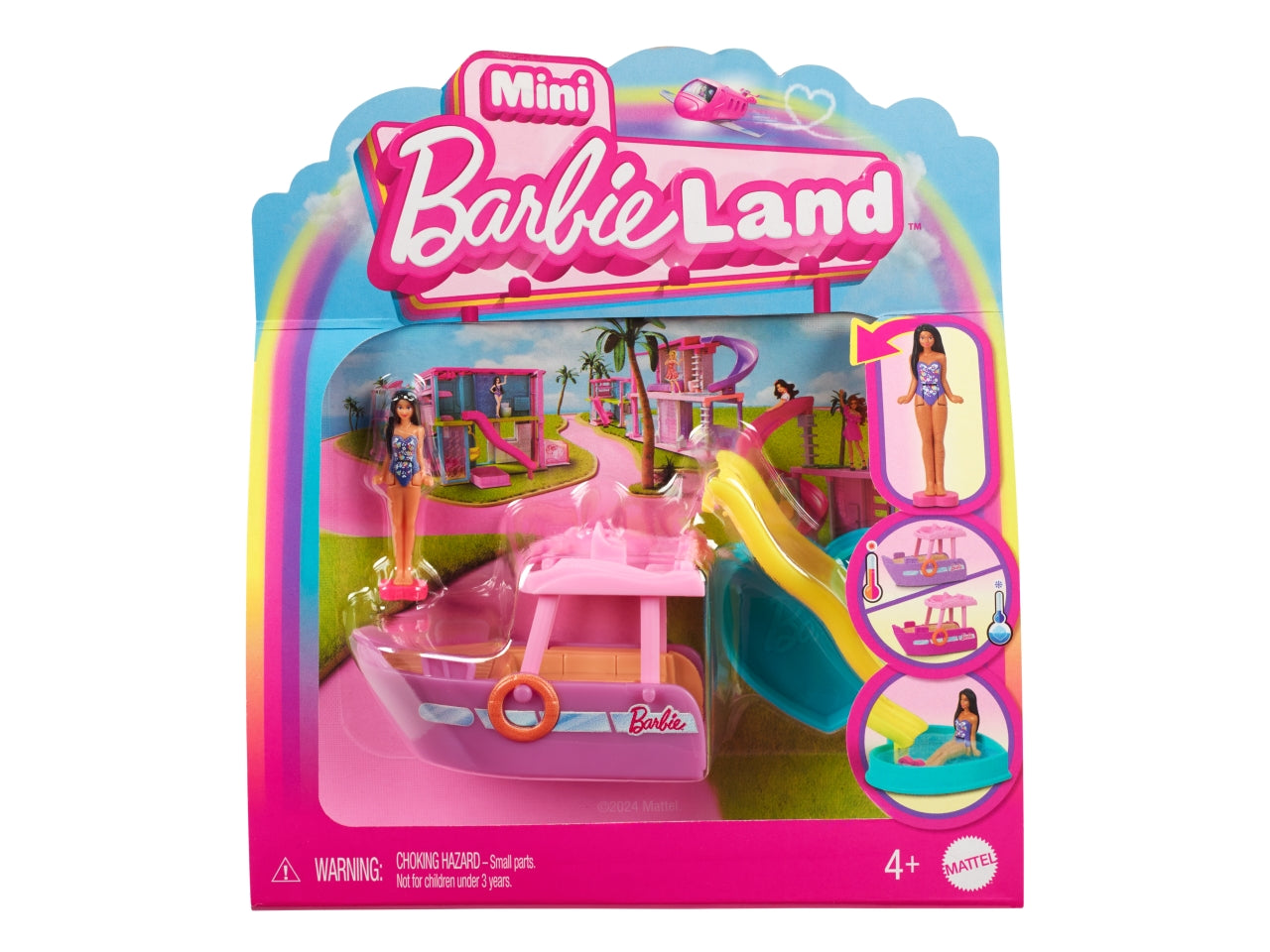 Barbie Mini barbieland, Veicoli giocattolo assortiti con dolls per bambine 4+ Mattel