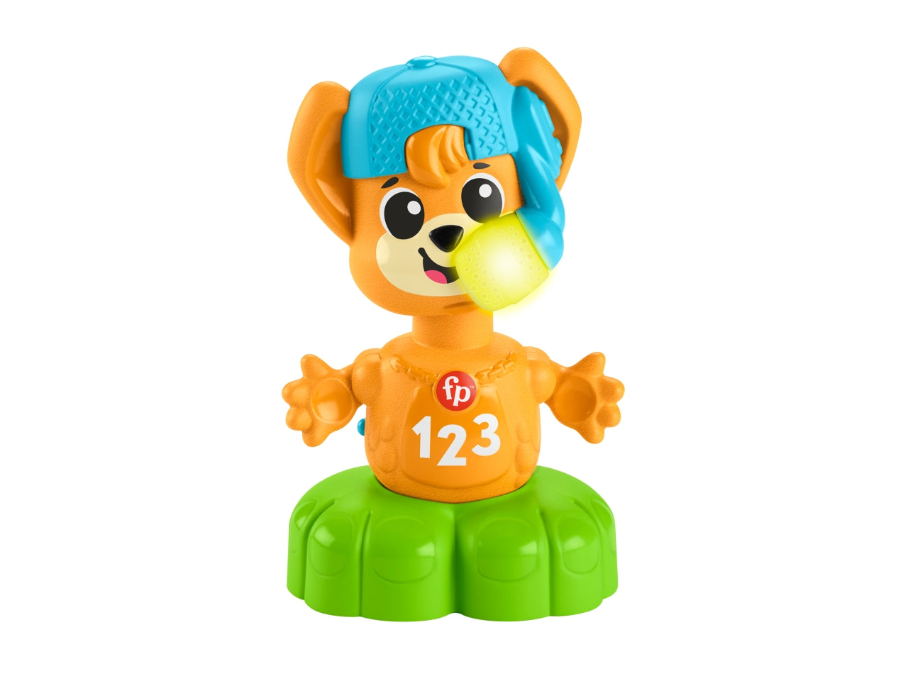 Fisher- Price Animal Band - Rino il Volpino Impariamo gli Opposti volpe interattiva per l'apprendimento con movimento luci multicolore canzoni e suoni giocattolo per bambini 9+ mesi HYL02