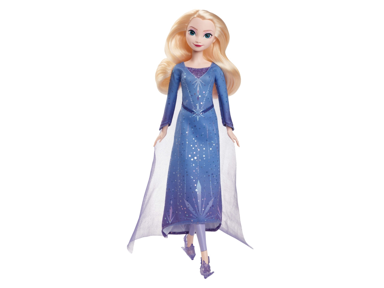 Disney Frozen - Elsa, bambola alla moda con abito da pattinaggio sul ghiaccio, accessori, scarpe e pattini rimovibili inclusi, giocattolo per bambini, 3+ anni | Mattel