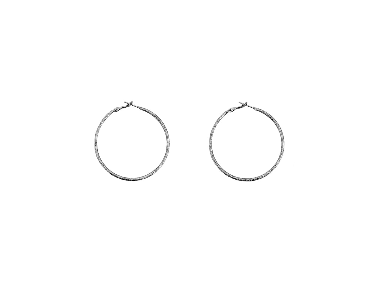 Orecchini cerchio 4cm con tubicini