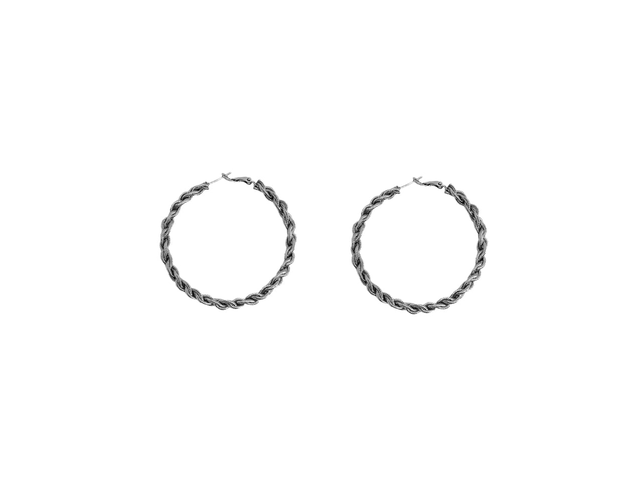 Orecchini cerchio 4cm catena z