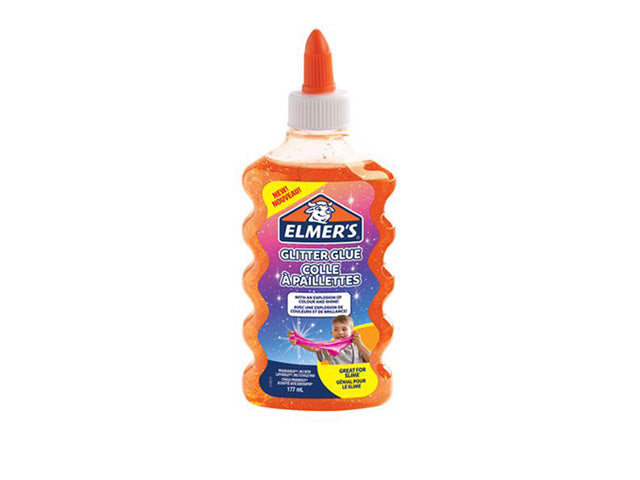 Elmer's colla glitter 177ml arancio