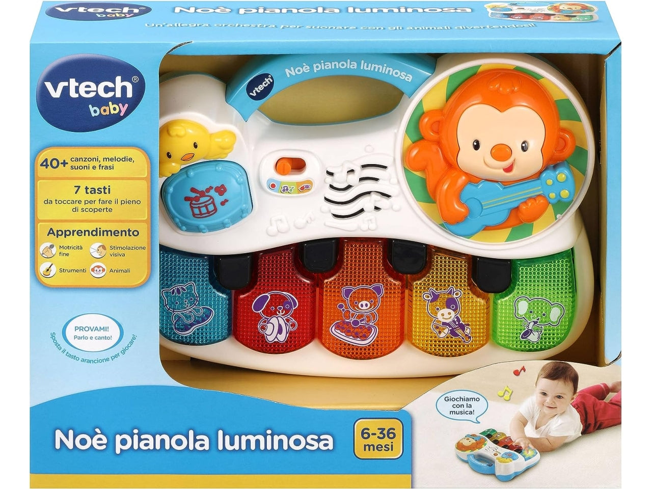 Vtech noe' pianola luminosa