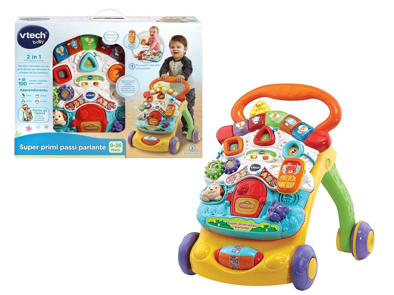 Vtech baby super primi passi parlante 2 in 1