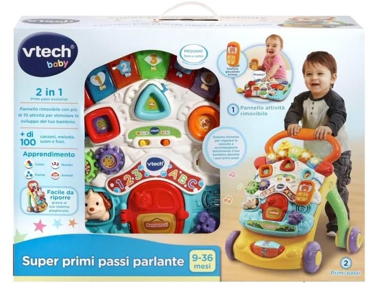 Vtech baby super primi passi parlante 2 in 1