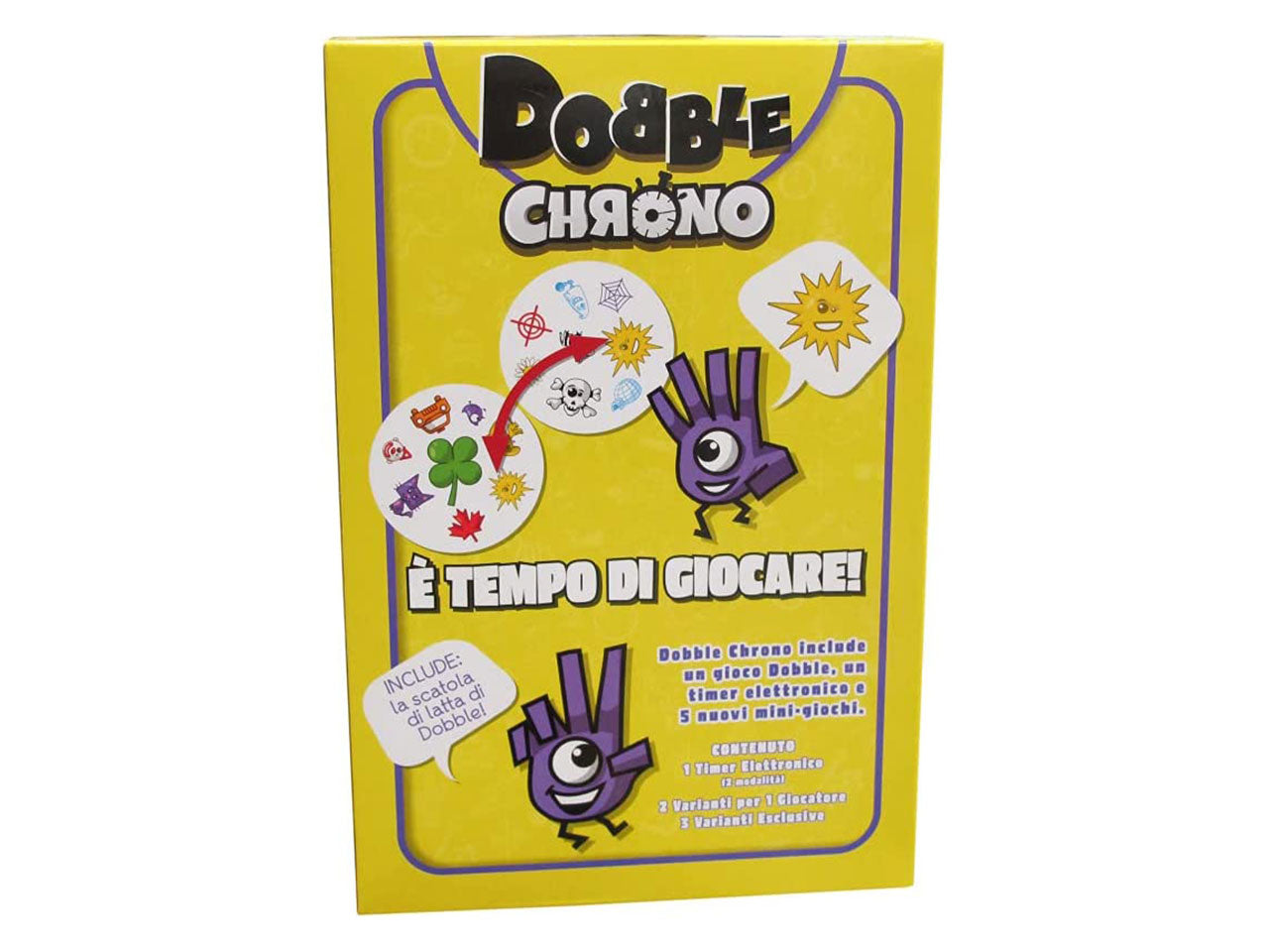 Dobble Chrono: Gioco Familiare Veloce per 1-8 Partecipanti, Dai 6 Anni in su, Versione Italiana - Asmodee