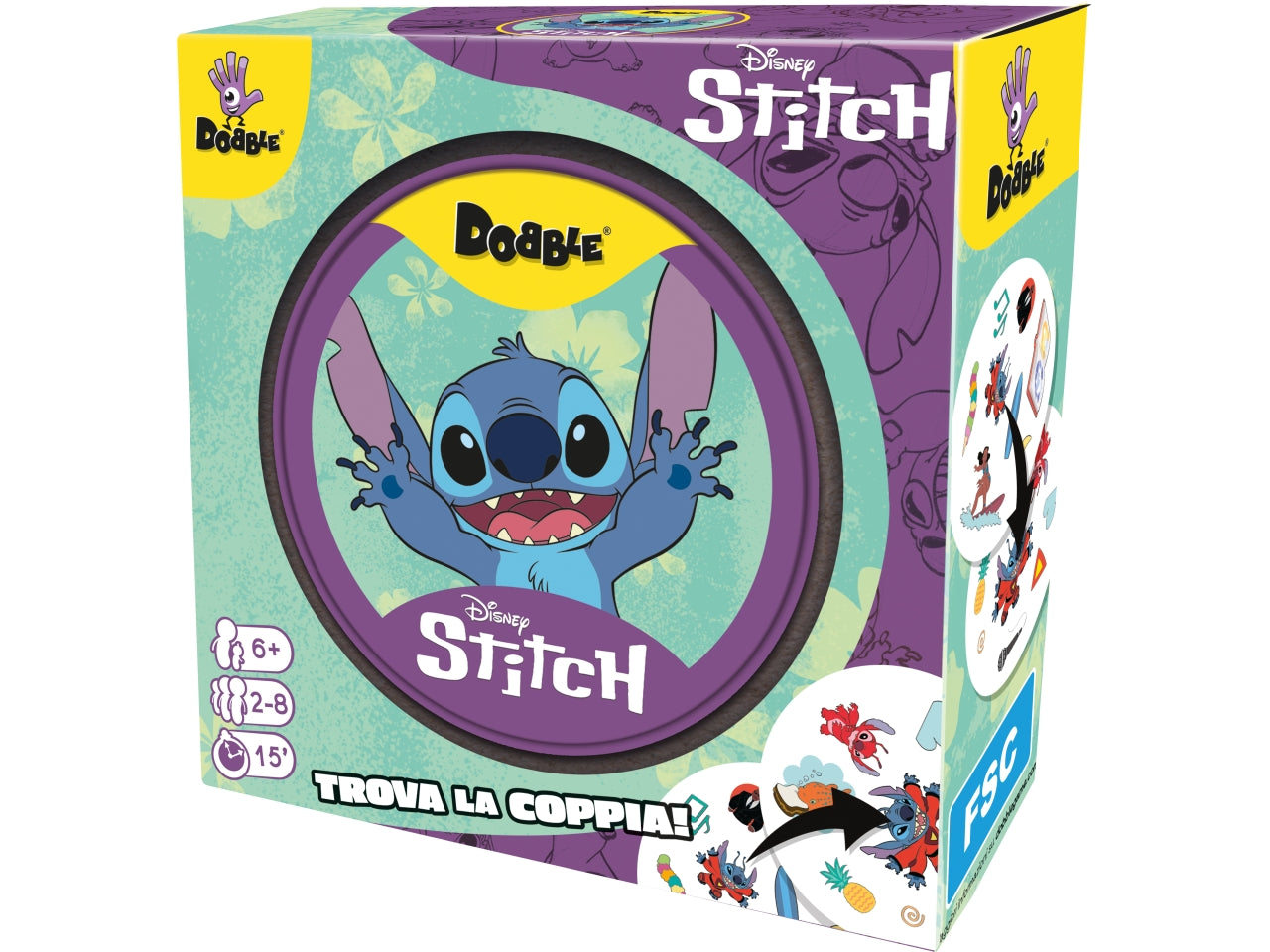 Gioco da tavolo Dobble party game Lilo & Stitch Disney in italiano età 7+ | Asmodee