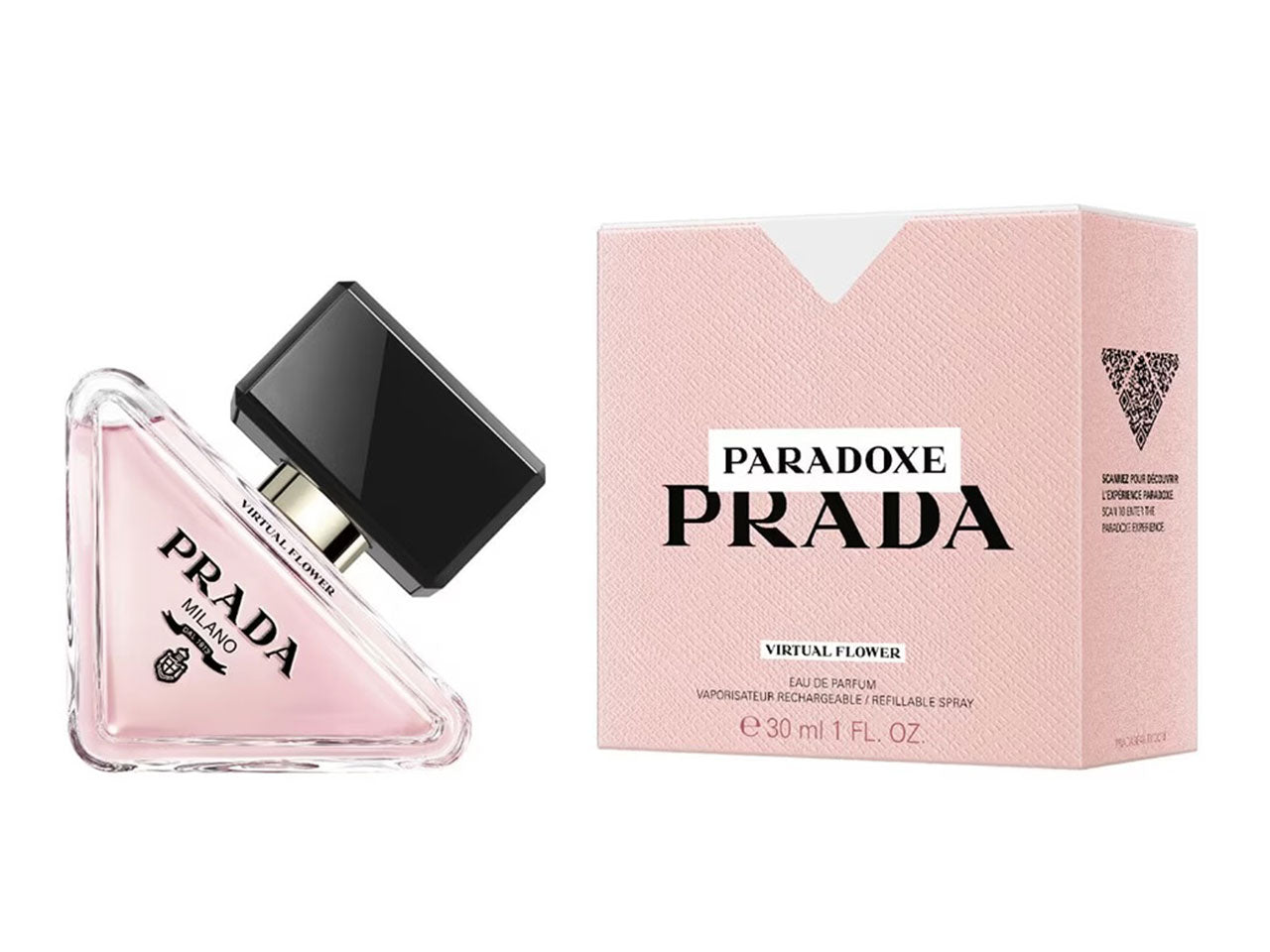Profumo donna Prada Paradoxe Virtual Flower Eau De Parfum 30 ml, Flacone ricaricabile Bergamotto, Giacinto $