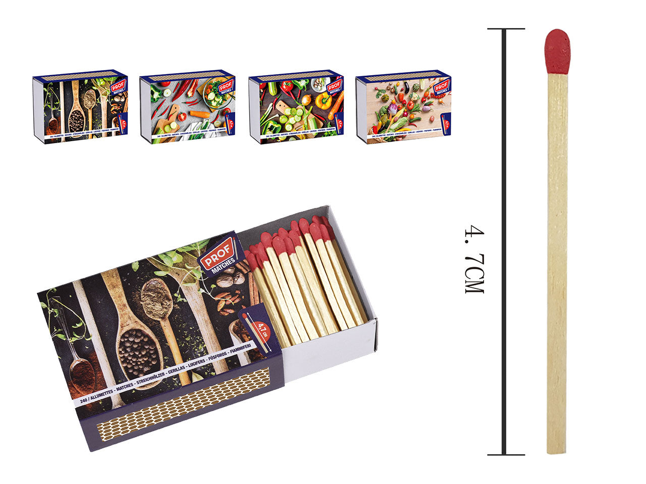 Fiammiferi cooking matches 47mm