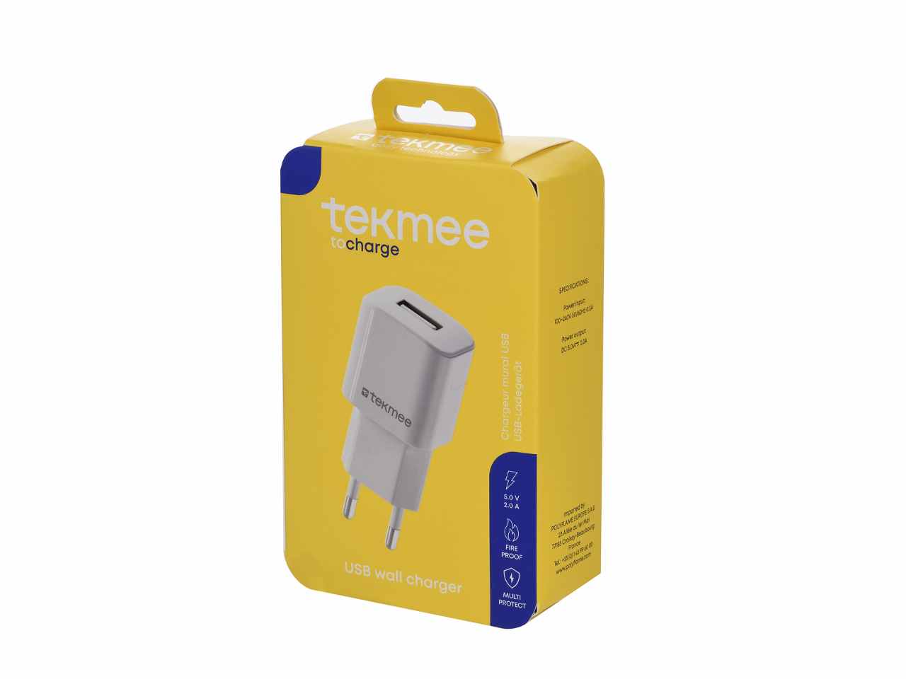 Tekmee 2a one usb wall charger 40430135