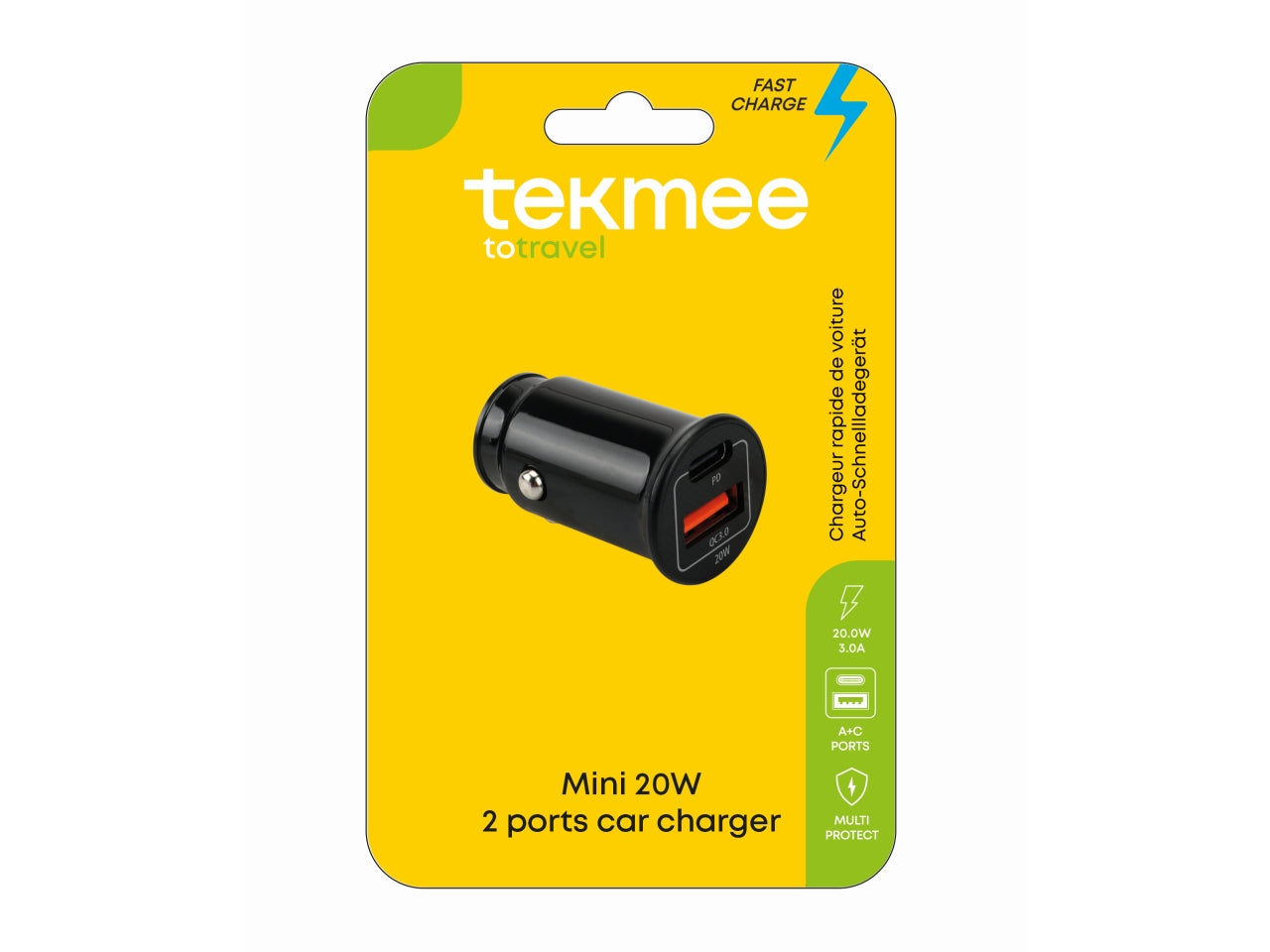 Caricatore per callulare da auto tekmee 20w