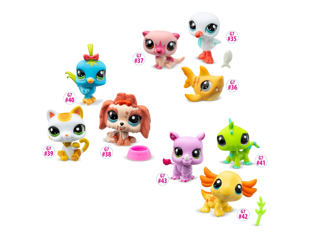 Littlest petshop pack 3 pets - tiki jungle