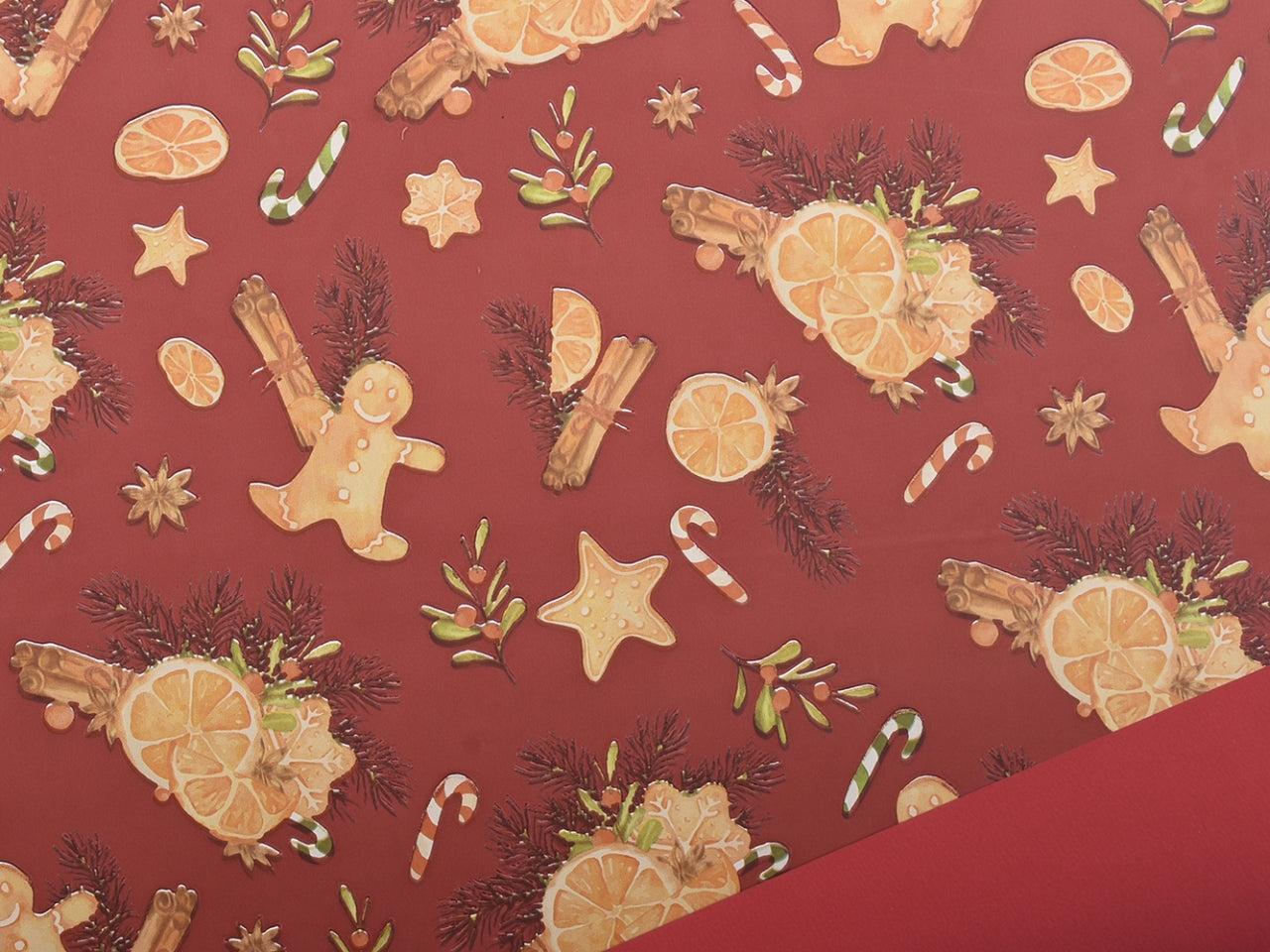 Bobina 1x25mt sweet xmas bordeaux