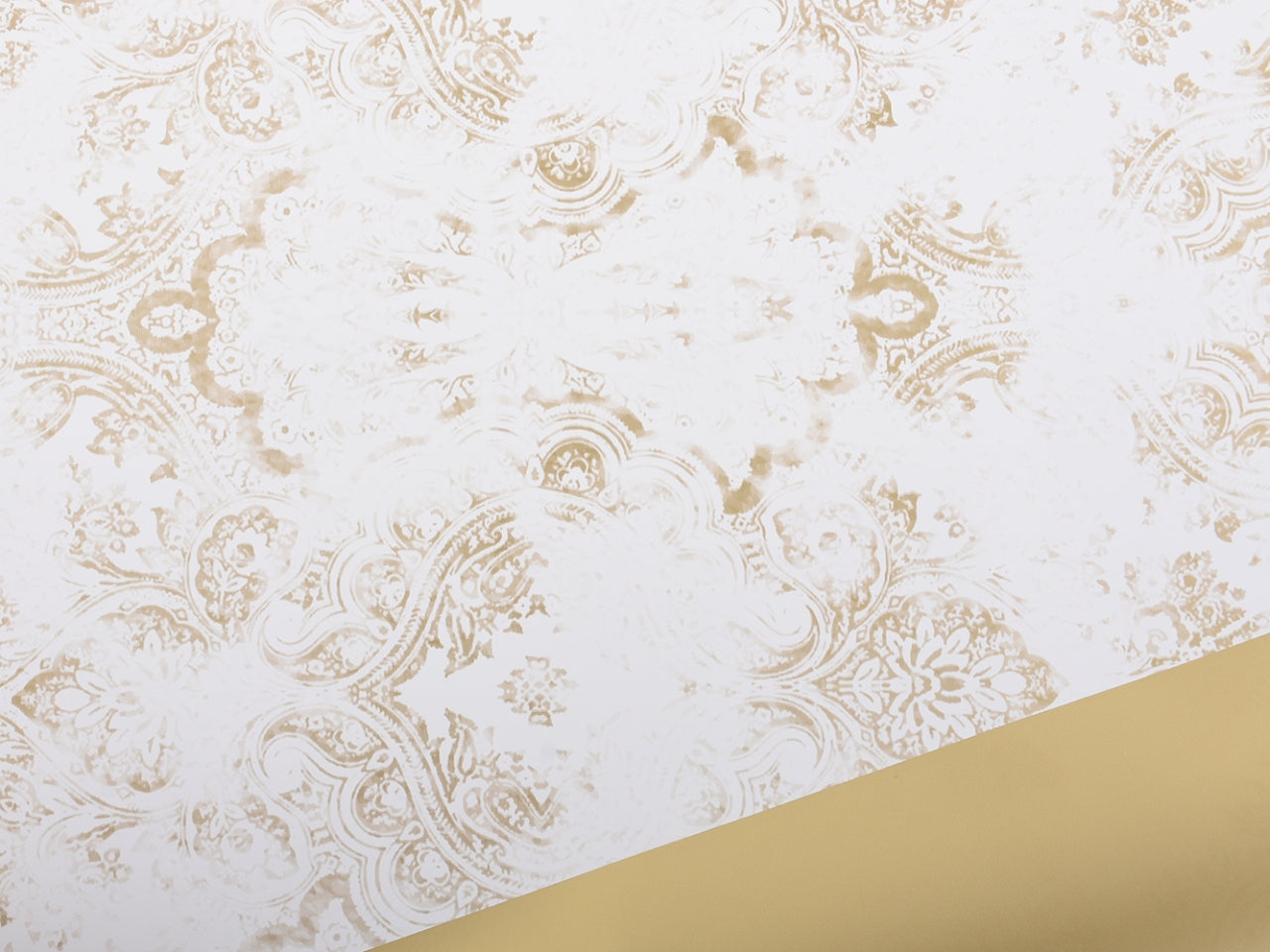 Bobina 1x25mt venezia bianco/oro