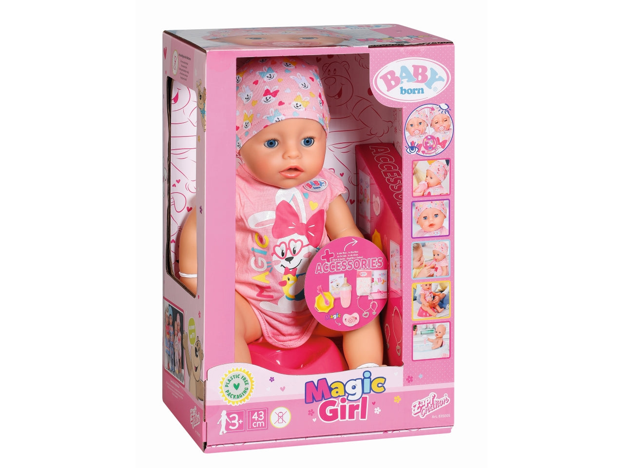 Bambola giocattolo Baby Born Magic Girl altezza 43cm età 3+ | Mga