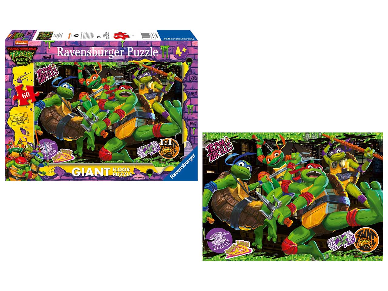 Puzzle teenage mutant ninja turtles da 60 pezzi