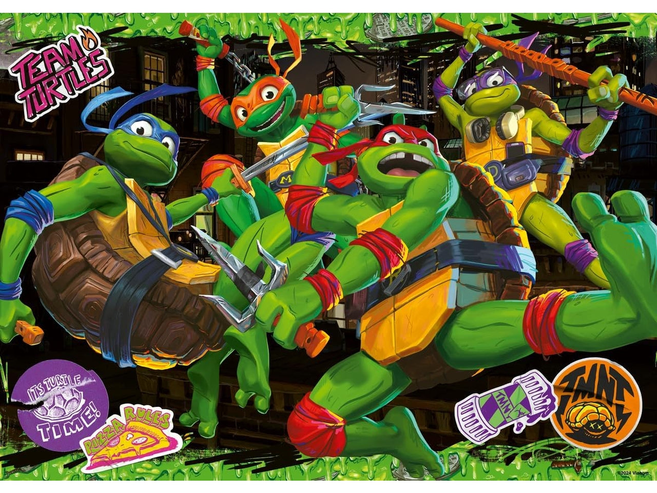 Puzzle teenage mutant ninja turtles da 60 pezzi