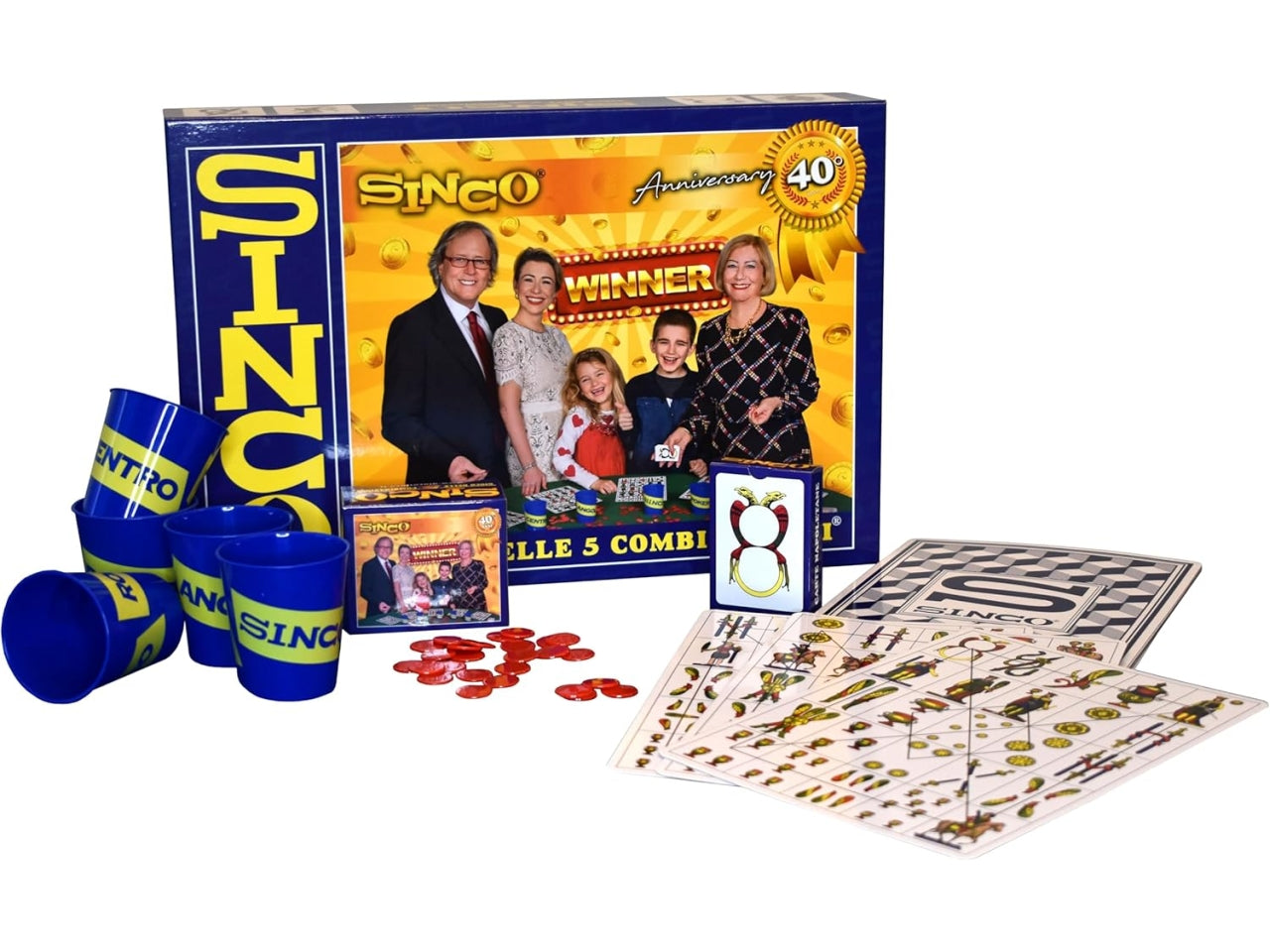 Ravensburger Sinco - Gioco Da Tavolo, Edizione Speciale 40° Anniversario, Tombola Napoletana, Gioco in scatola per tutta la famiglia, Idee Regalo Natale, Da 4 a 10 Giocatori, 14+ Anni $