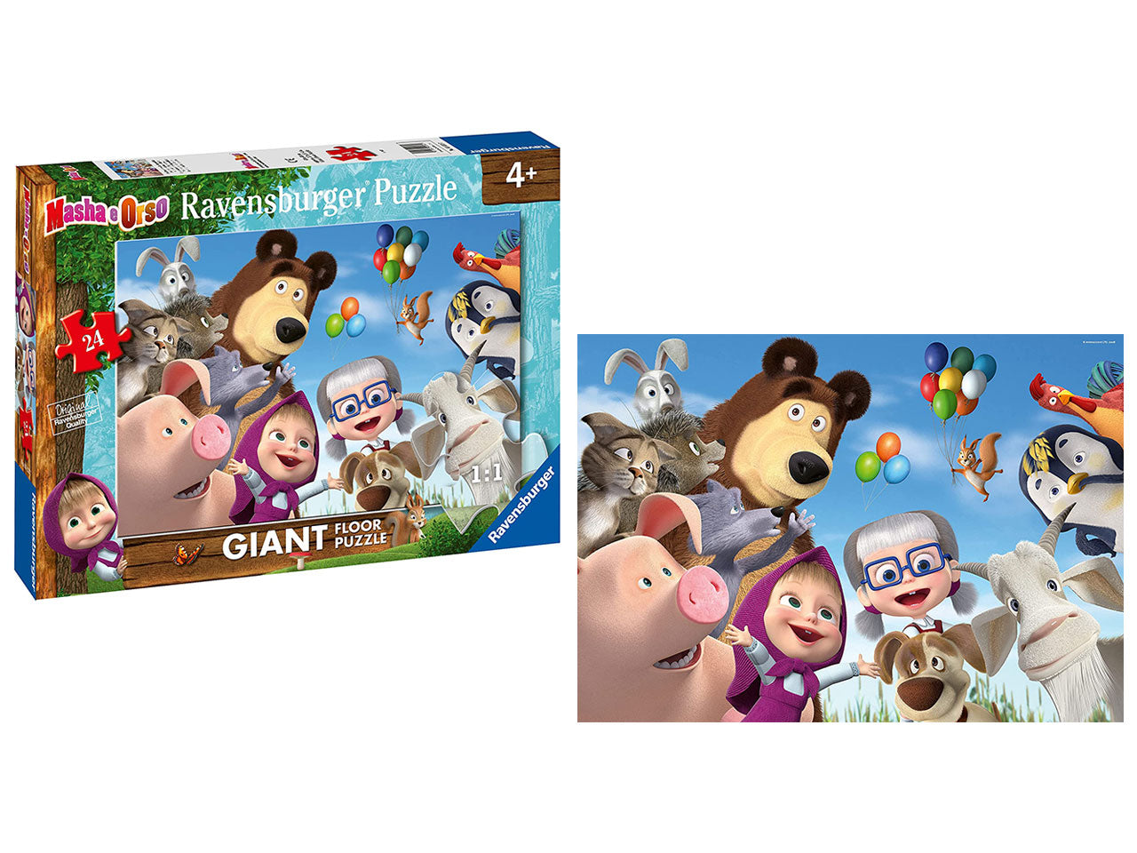 Puzzle 24pz gigante masha e orso 03133