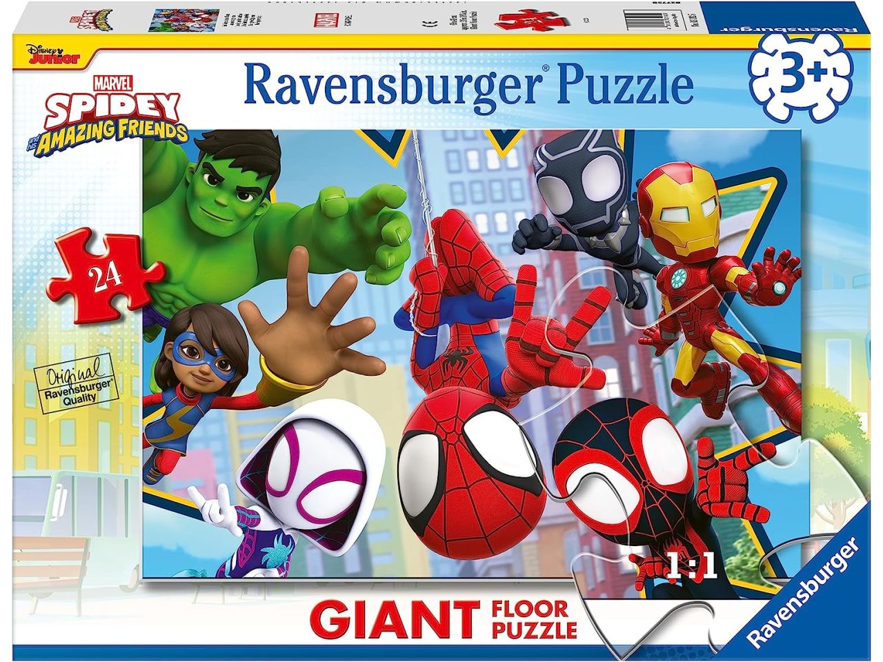 Ravensburger puzzle 24 pezzi giant spidey