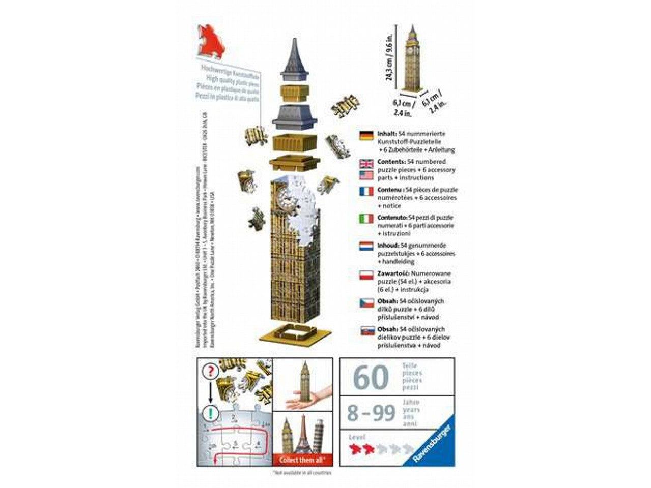 Mini puzzle 3d big ben 11246