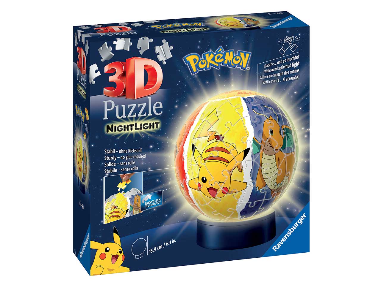 Puzzle 3d nightlamp pokemon