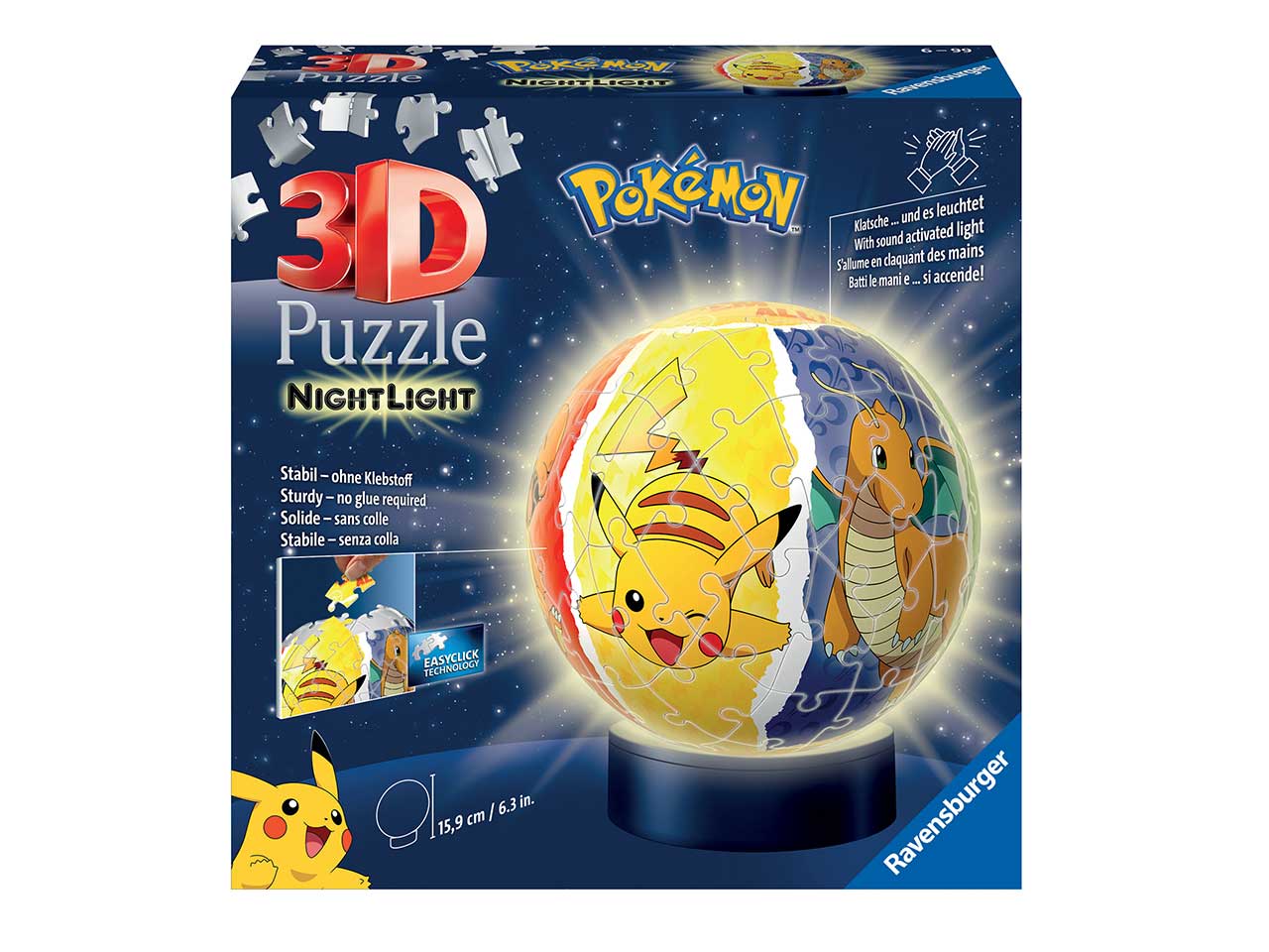 Puzzle 3d nightlamp pokemon