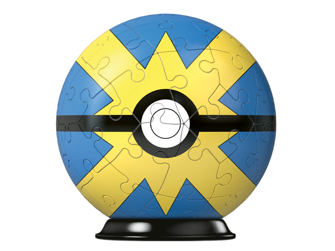 Puzzleball 3d da 54 pezzi pokémon quick ball gialla-blu