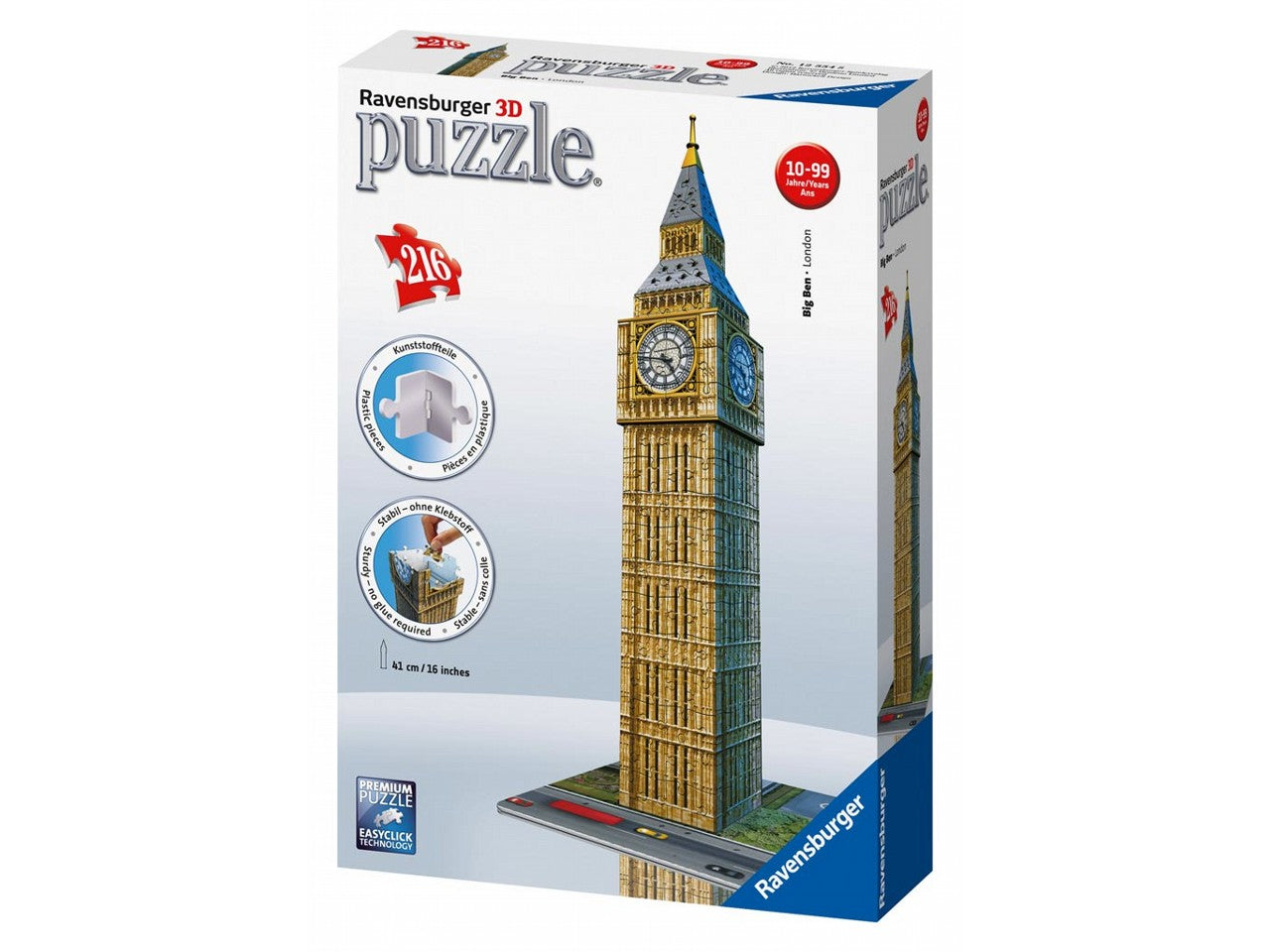 Puzzle 3d 216 pezzi big ben 12554