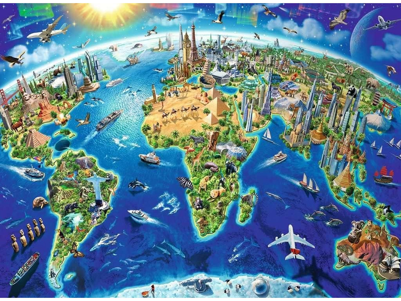 Puzzle Vista dall'alto, 200 Pezzi XXL, Età Raccomandata 8+ Anni - Ravensburger