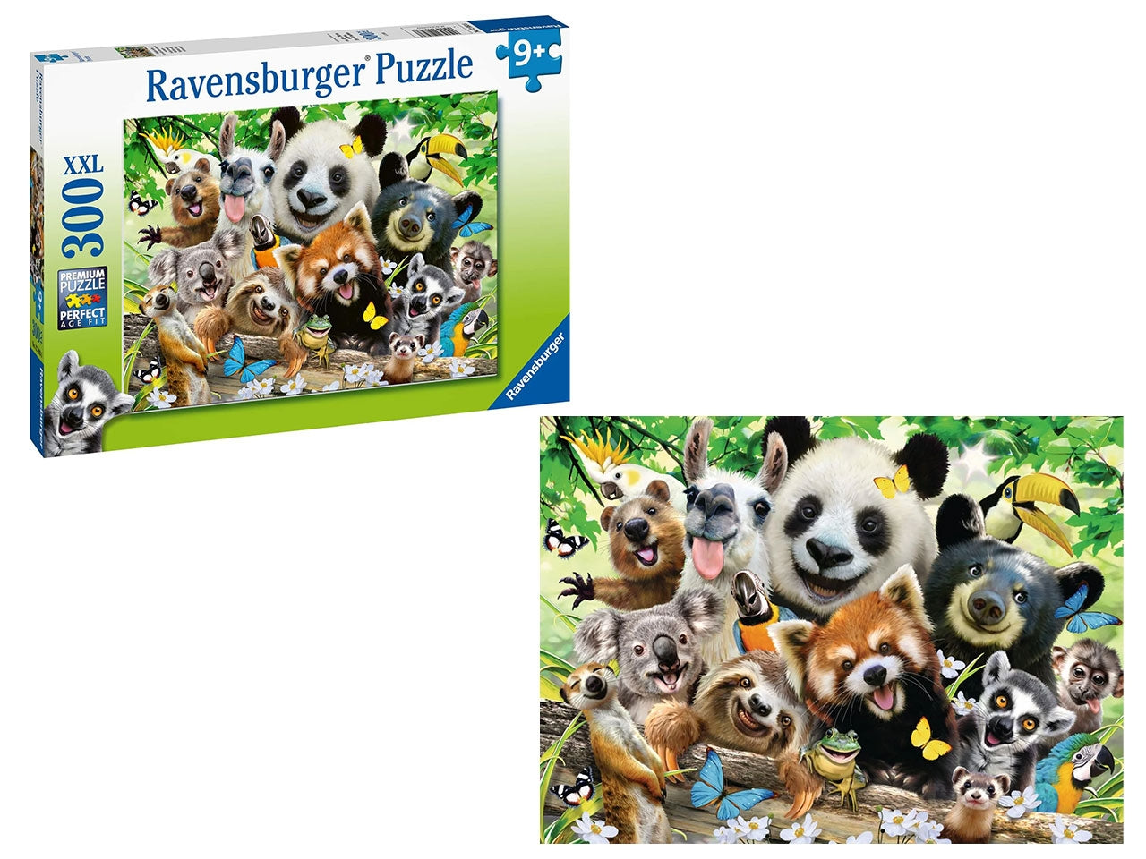 Puzzle 300 Pezzi XXL Selfie Selvaggio, Idea Regalo per Bambini 9+ Anni, Gioco Educativo - Ravensburger