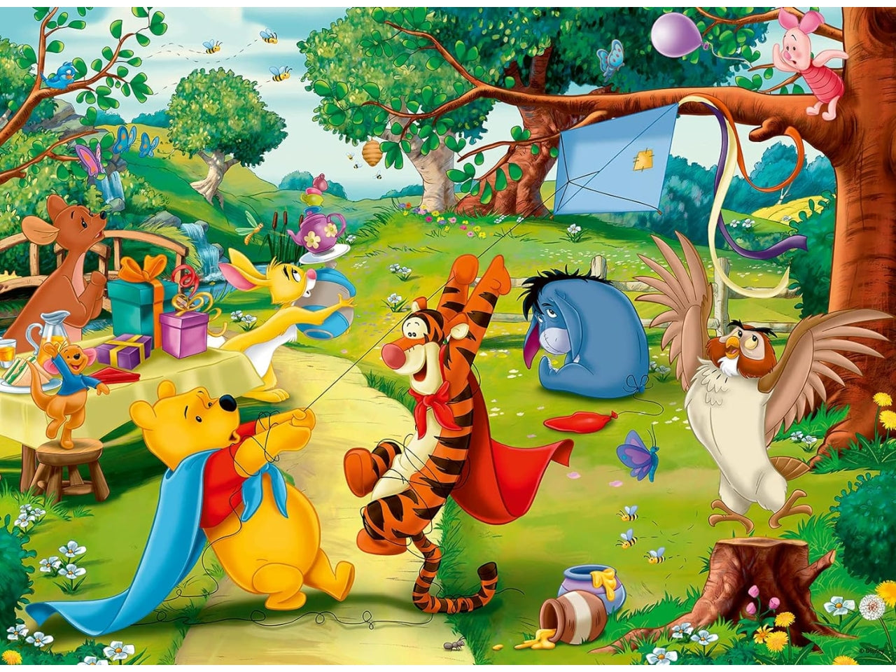 Puzzle Winnie the Pooh, 100 Pezzi XXL per Bambini, Età Consigliata 6+, Multicolore, 49 x 36 x 0,2 cm - Ravensburger