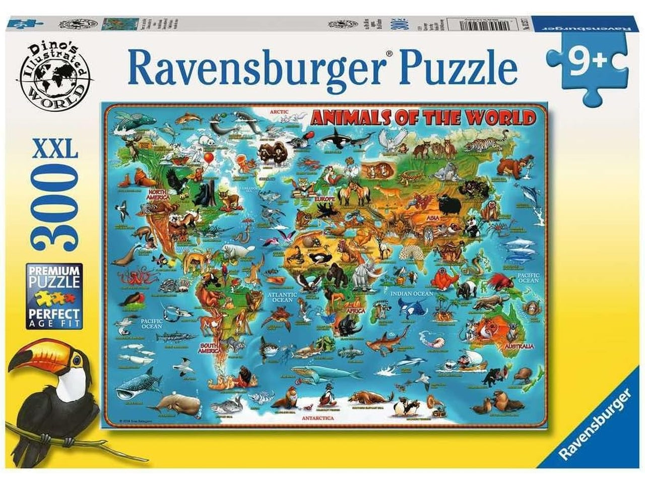 Puzzle 300 pezzi xxl animali del mondo - Ravensburger