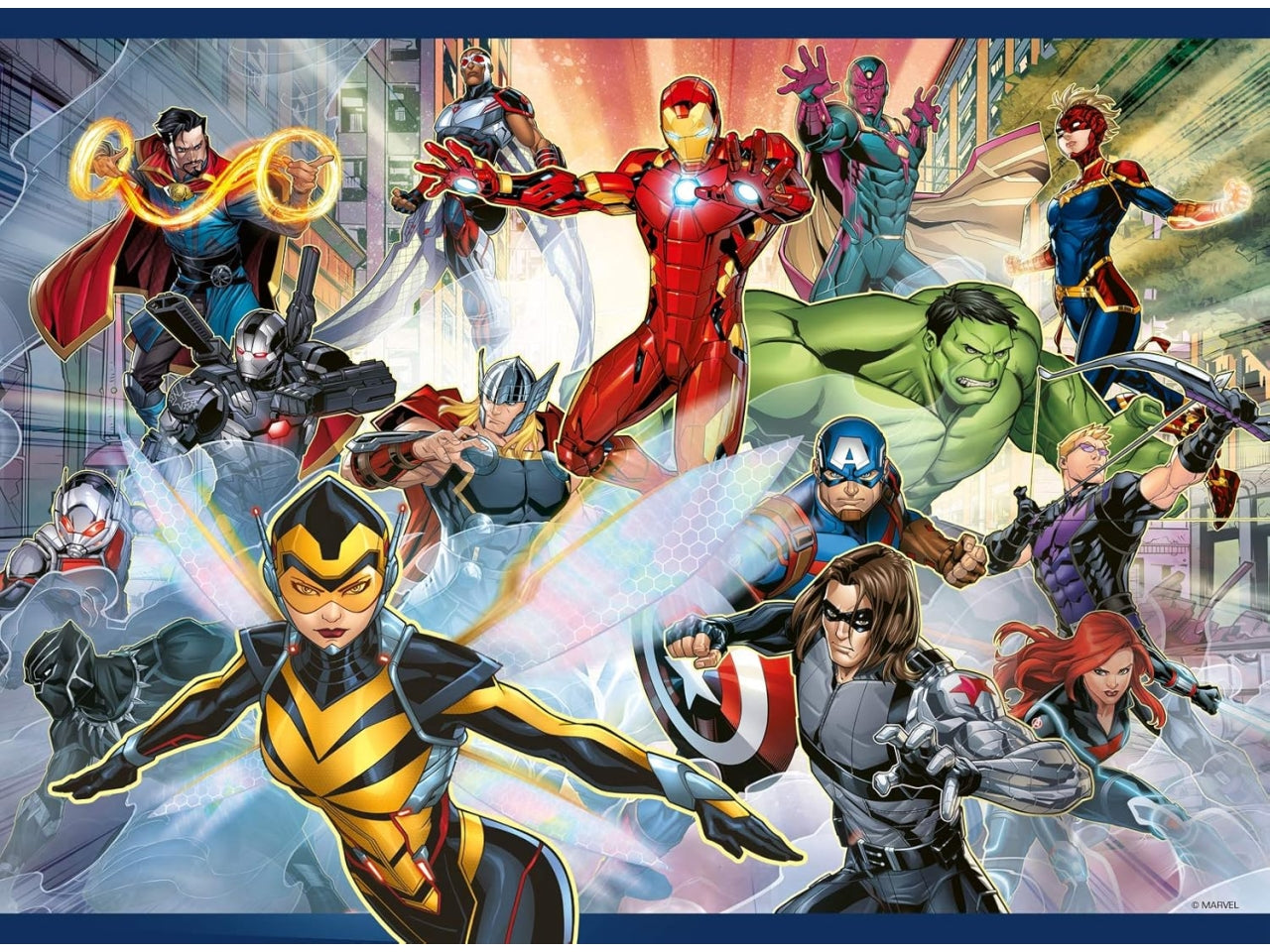 Puzzle 100 Pezzi XXL Marvel Avengers, Idea Regalo per Bambini 6+ Anni, Gioco Educativo - Ravensburger