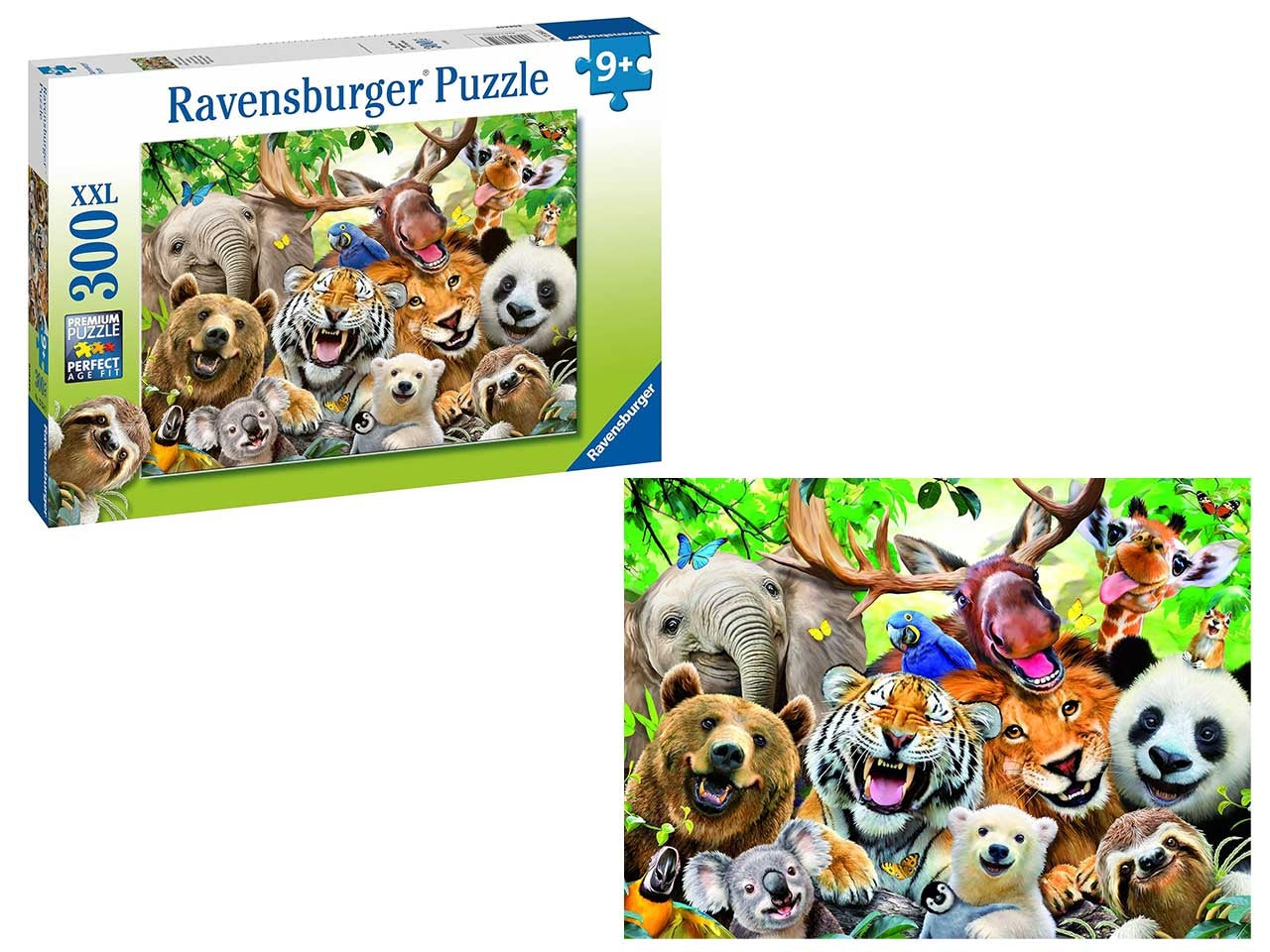 Puzzle Selfie selvatico, 300 Pezzi XXL, Età Raccomandata 9+ Anni - Ravensburger