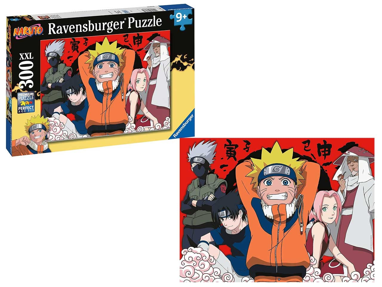 Puzzle 300 Pezzi XXL Naruto, Idea Regalo per Bambini 9+ Anni, Gioco Educativo - Ravensburger