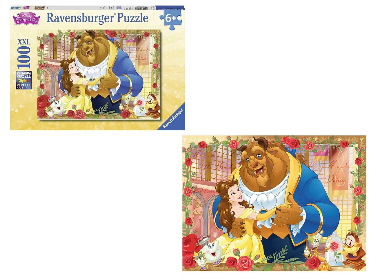 Puzzle Disney Princess La Bella e La Bestia per Bambini, Multicolore - Ravensburger